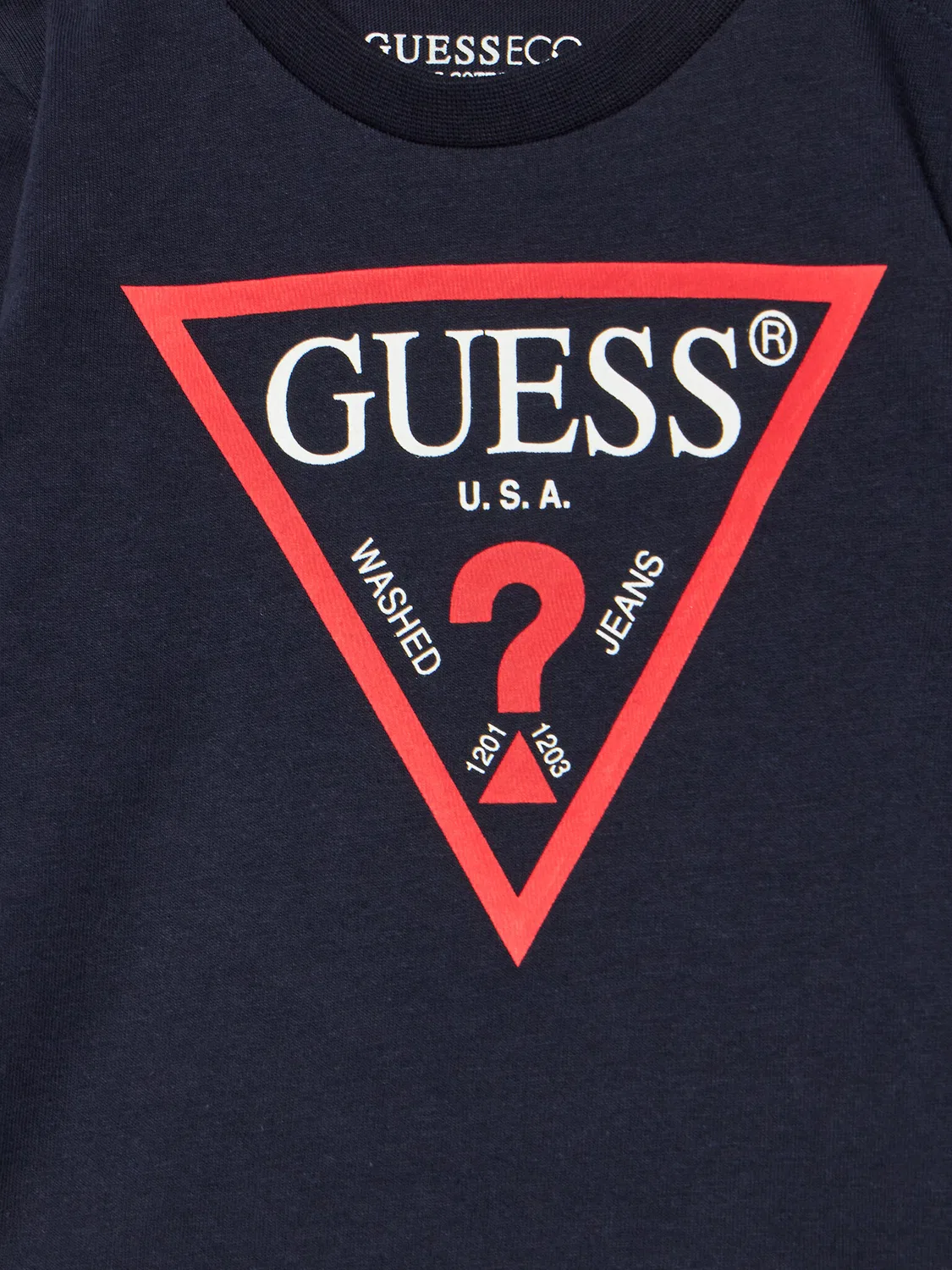 Лонгслив стандартного кроя для мальчика Guess, темно-синий — фото 3