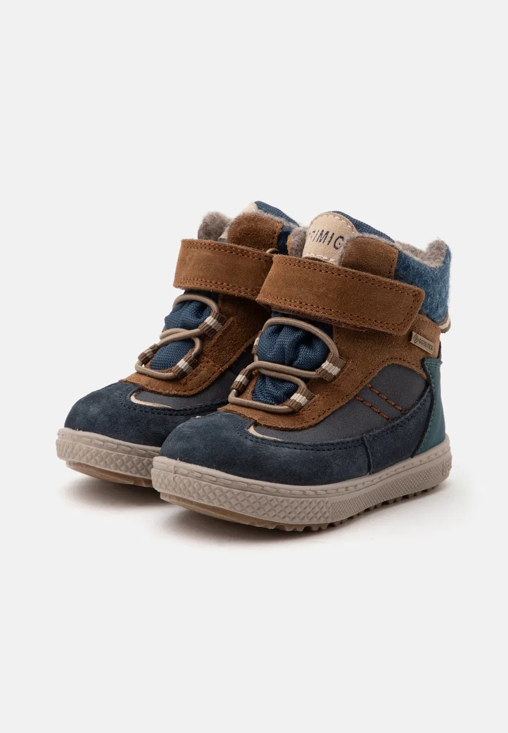 Детская обувь Goretex Barth унисекс Primigi, Tan/Blue — фото 2