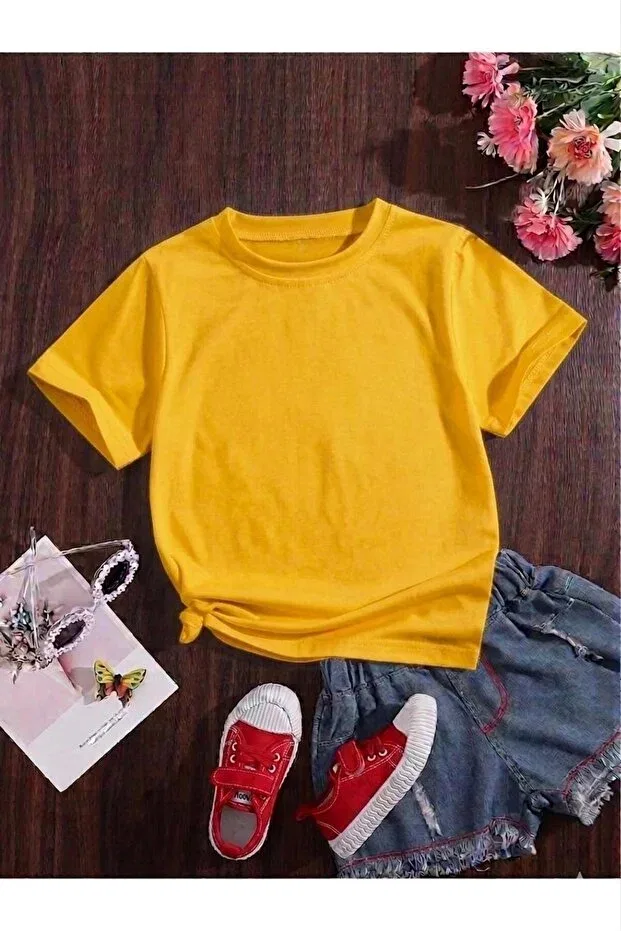 Детский комплект футболок с принтом Sade six-pack Playwear, Yellow