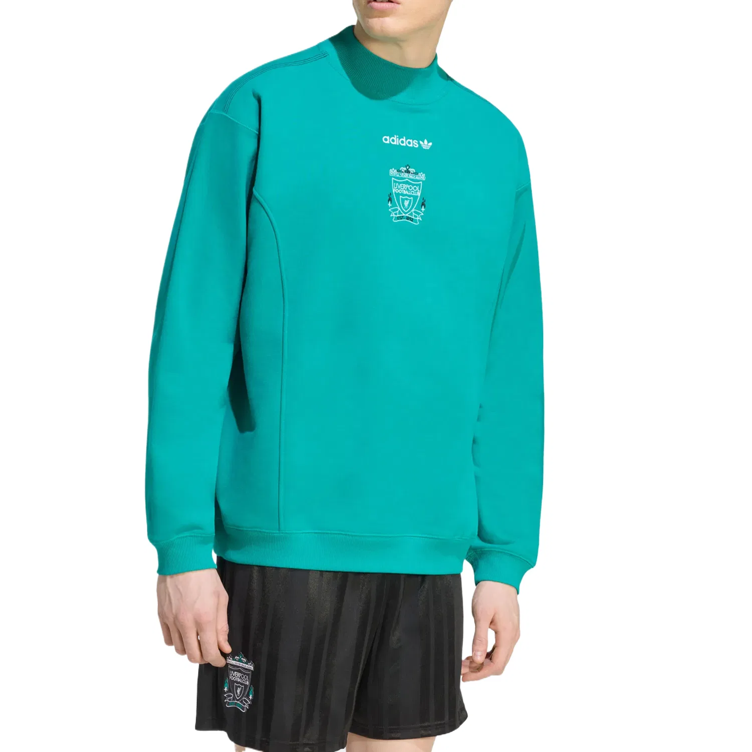 Мужской свитшот с круглым вырезом Sport Performance Adidas Originals, Green — фото 3