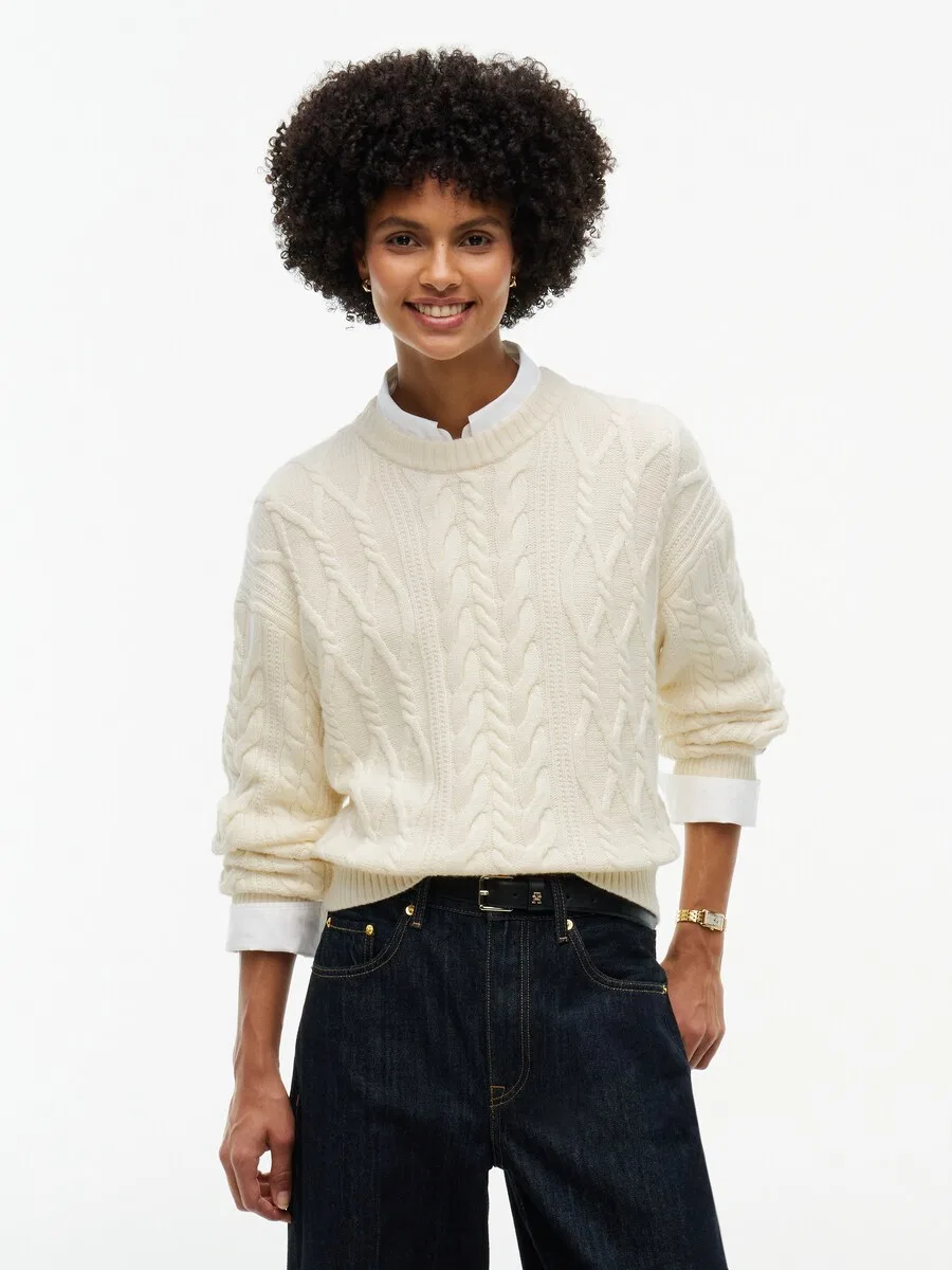 Свитер TOMMY HILFIGER пастельно-желтого цвета — фото 2