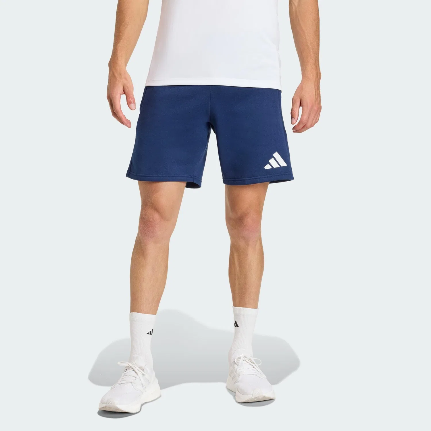 Мужские флисовые шорты Entrada26 Adidas, Navyblau Weiss Navyblau