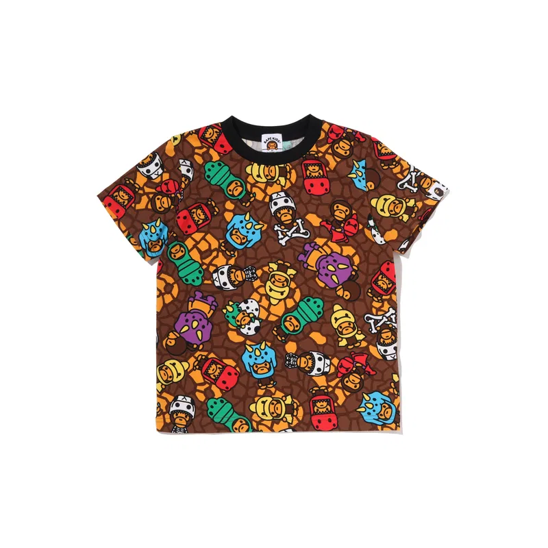 Детская футболка с круглым вырезом Multicolor MLX A BATHING APE