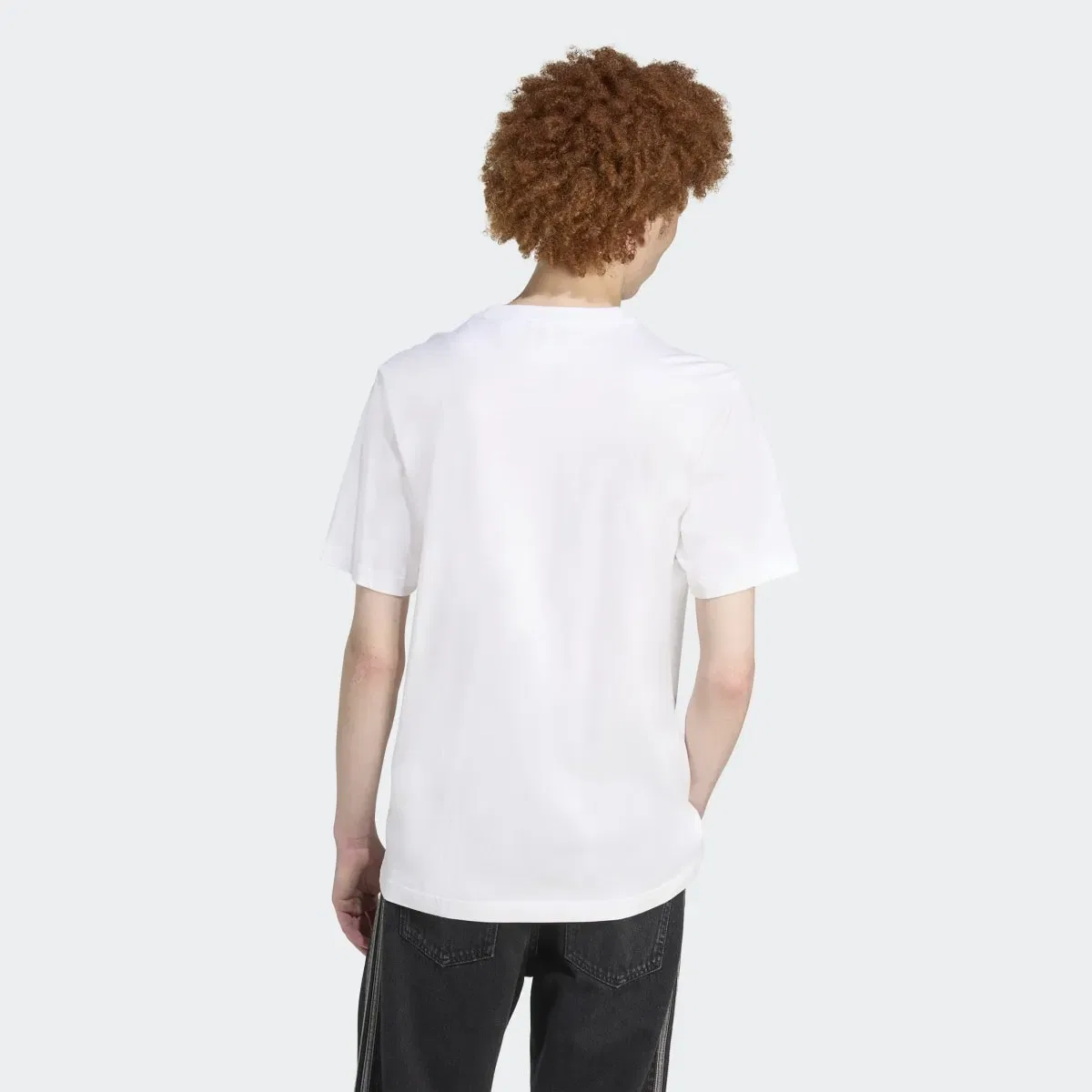 Мужская футболка с принтом Tartan Regular adidas Originals, Blanco — фото 2