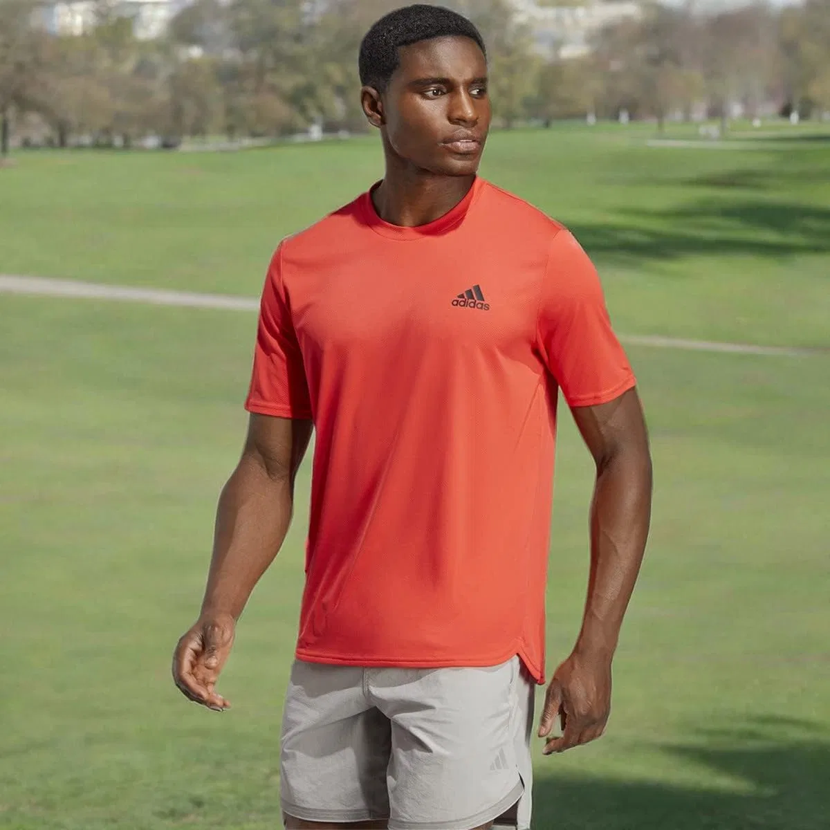 Мужская тренировочная футболка Designed 4 Movement adidas, Bright Red/Black — фото 4