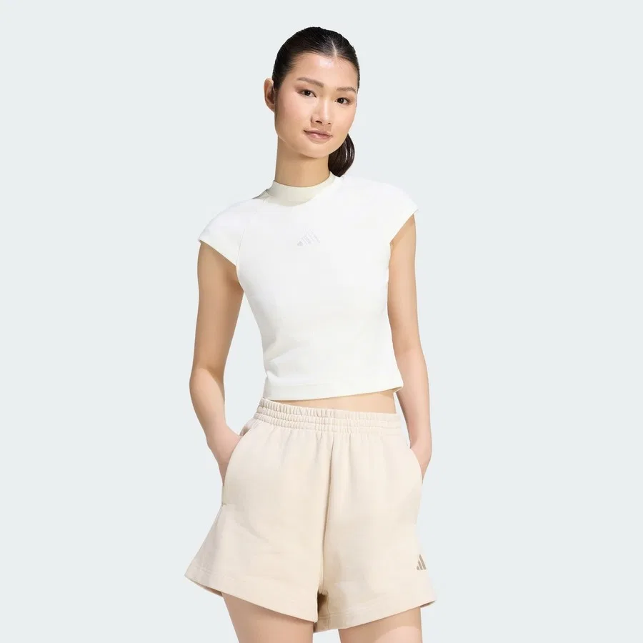 Футболка с длинным рукавом из рибаны Sportswear KT0289 adidas, Белый