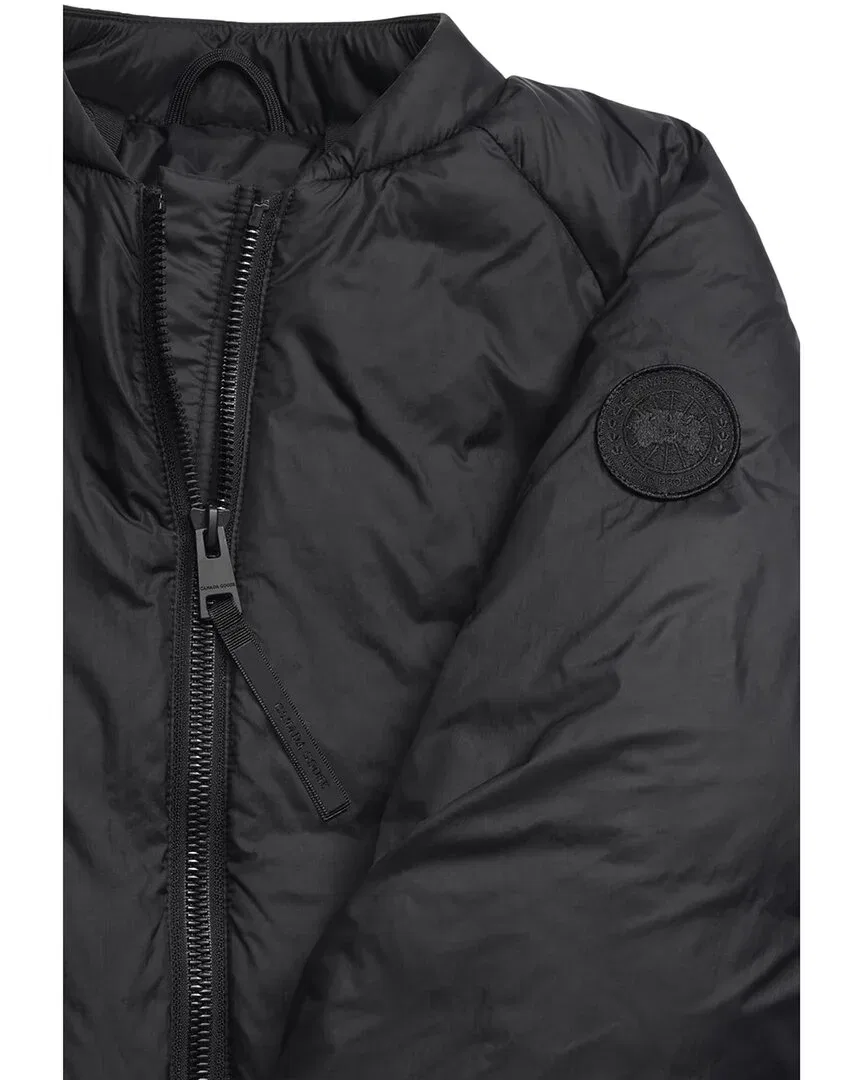 Женский пуховик-бомбер утепленный Canada Goose Elba Down Bomber Jacket, черный — фото 4