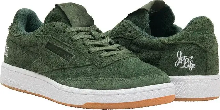 Кроссовки curren$y x club c 85 'jet life' Reebok, зеленый — фото 4