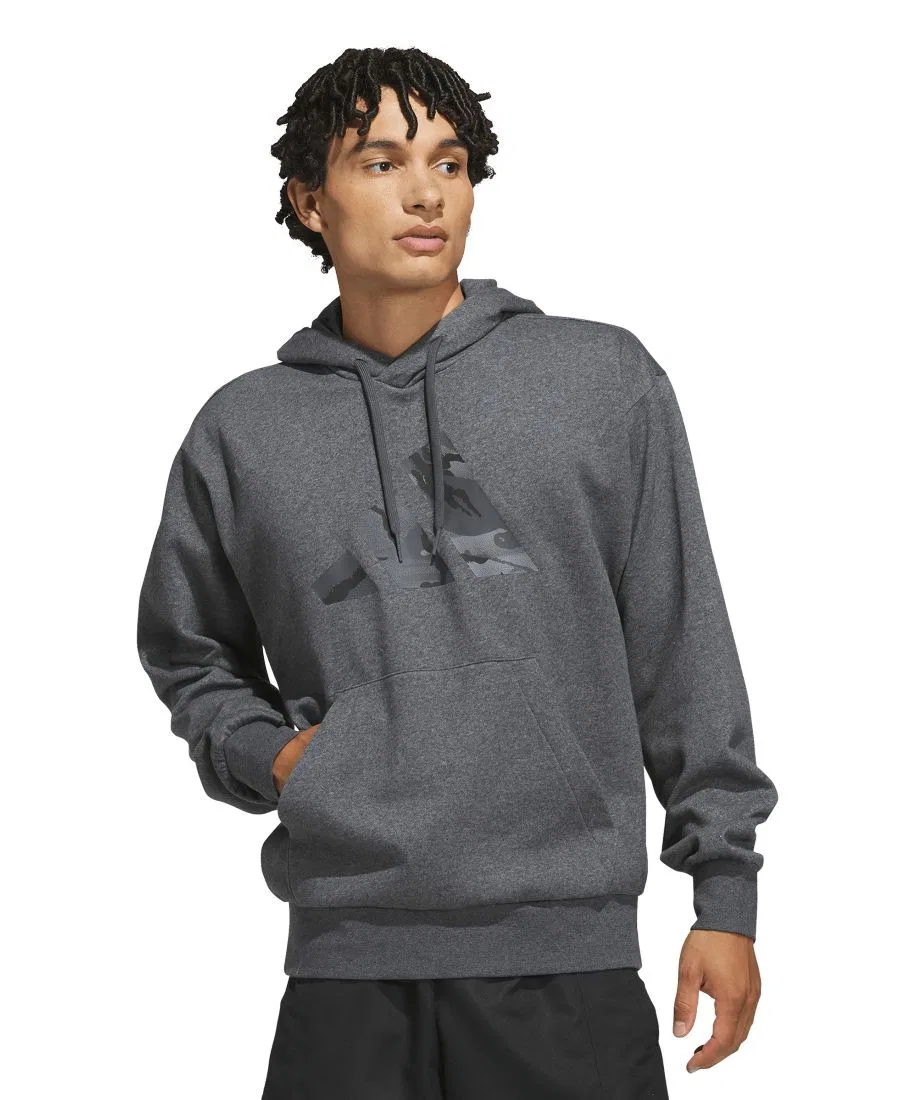Худи с камуфляжным принтом Big Logo adidas, Dark Gray Heather