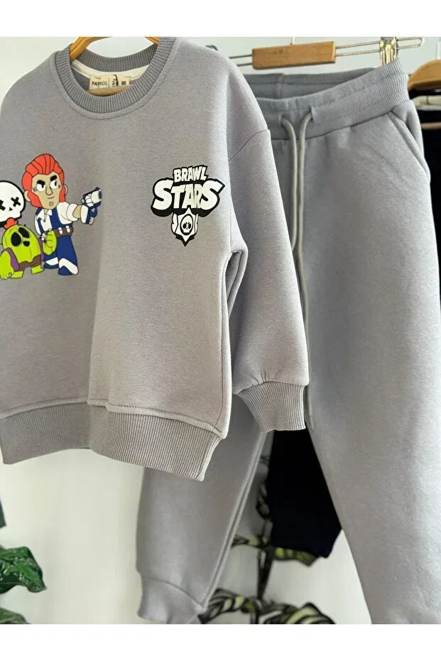 Детский спортивный костюм с принтом Brawl Stars Paty Kids, Blue — фото 3