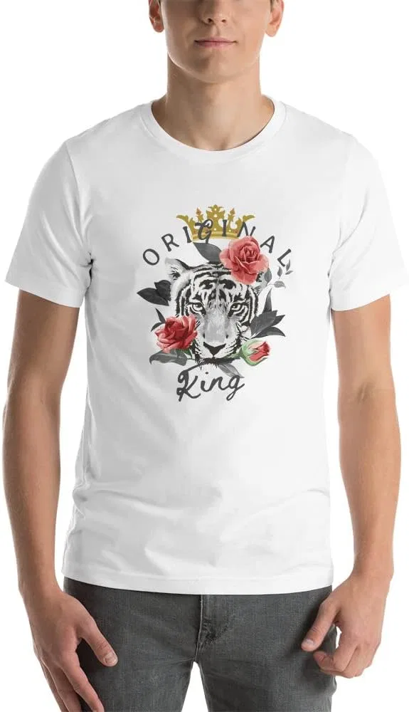 Мужская футболка с круглым вырезом Original King, White