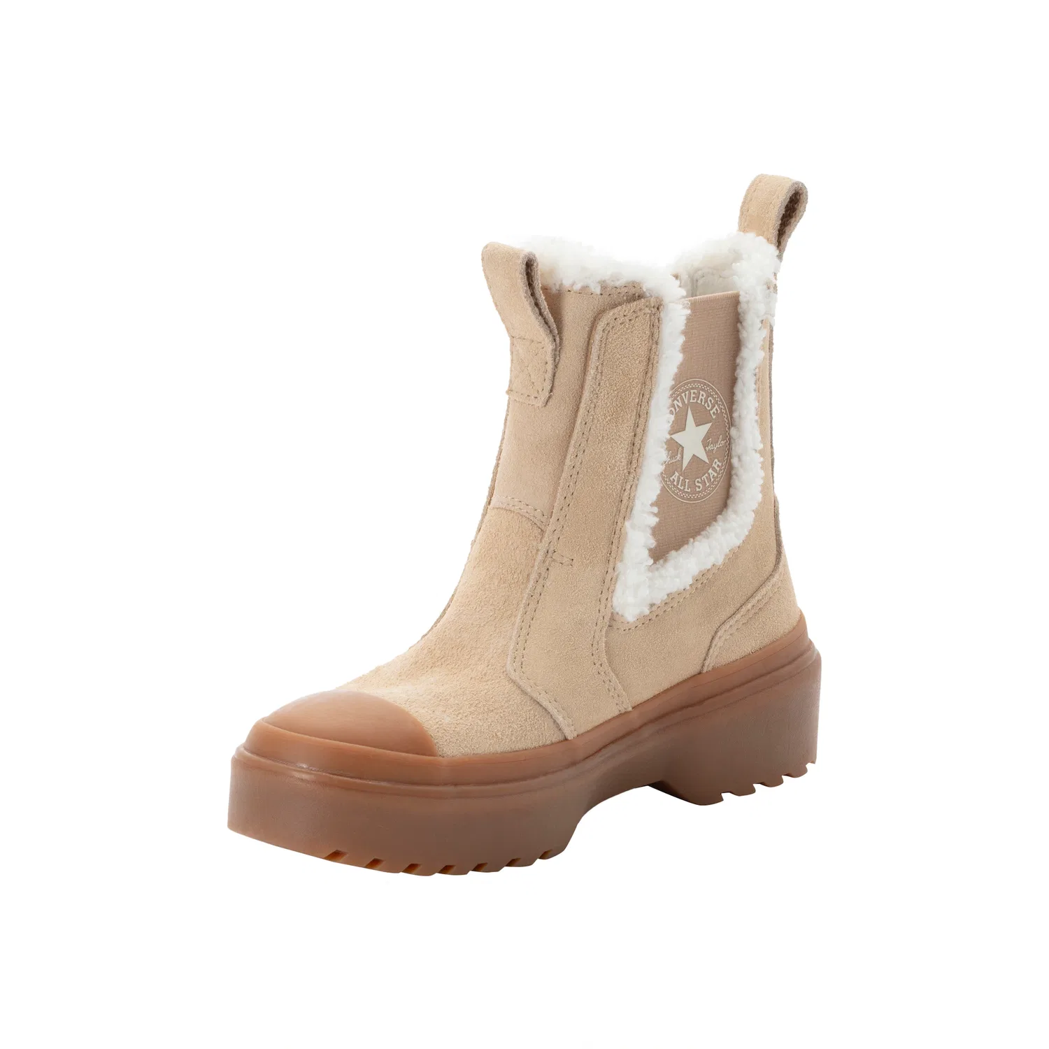 Детские кеды с резиновой подошвой Converse, Warm Quarry/Egret/Gum