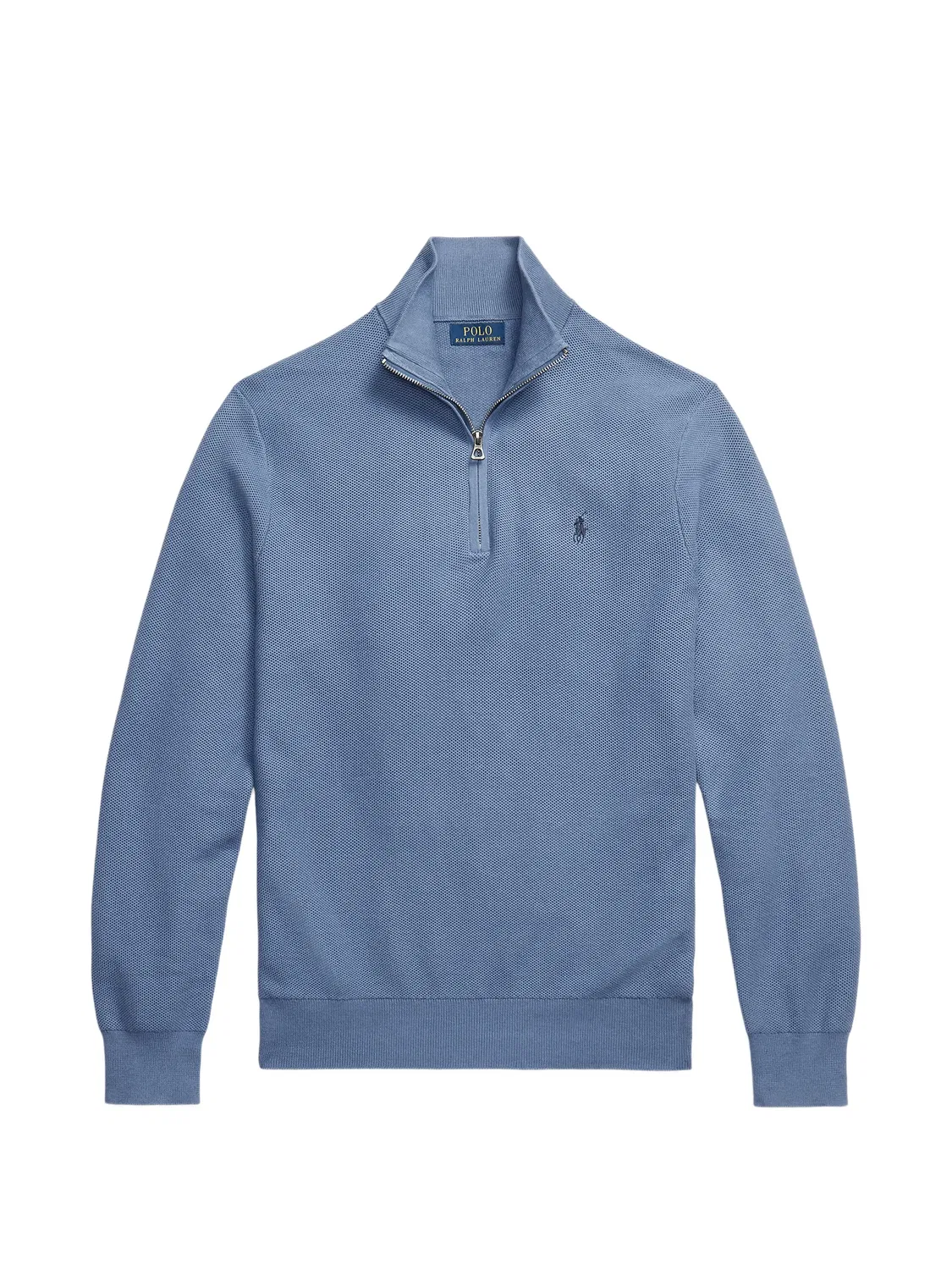 Джемпер на молнии из хлопка Polo Ralph Lauren, синий
