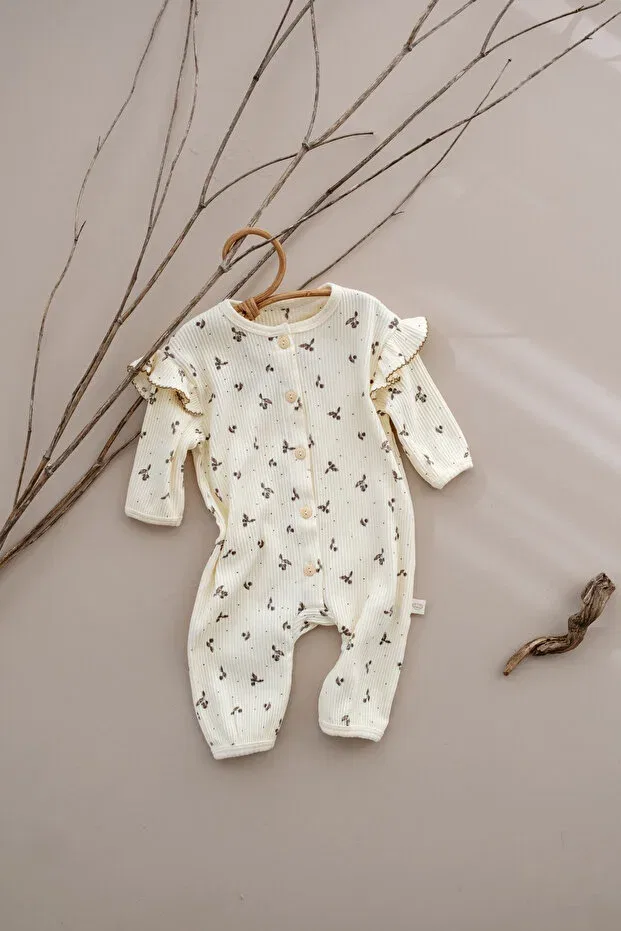Детский комбинезон для девочек с принтом Oh La La Koala For Little Ones, Ecru