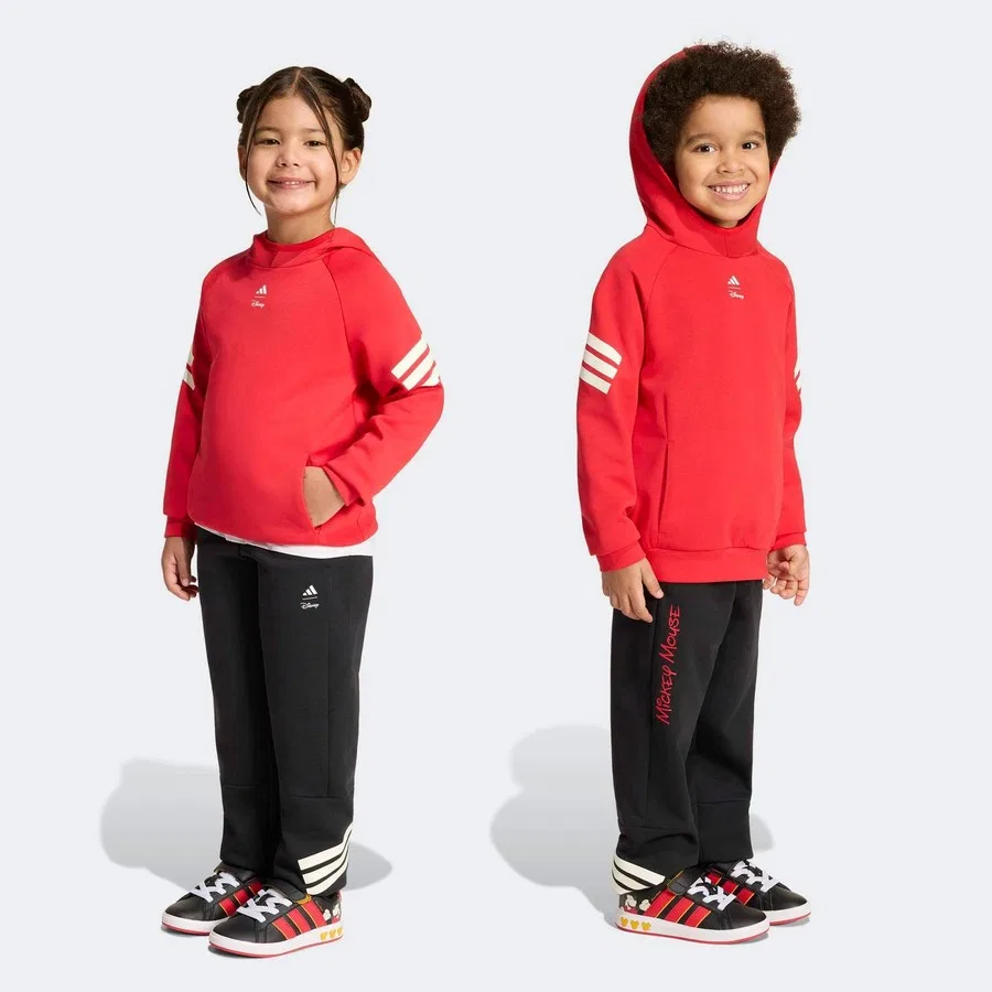Детские спортивные штаны с принтом Disney Mickey Mouse adidas, Разноцветный