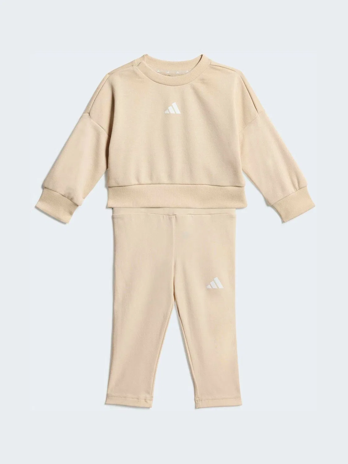 Спортивный комплект из кофты и леггинсов, с летучей мышью adidas, коричневый