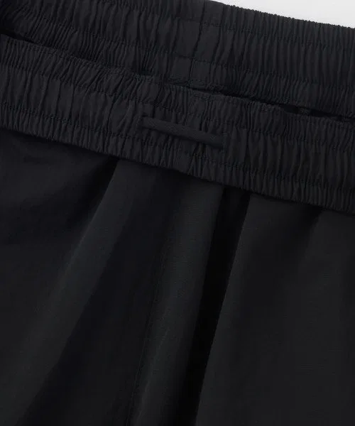Детские спортивные штаны с широкими штанинами и кантом Black MUSINSA STANDARD KIDS, Black — фото 3