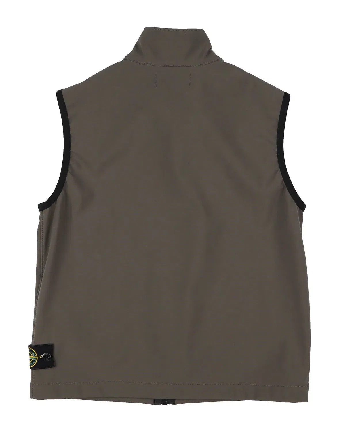 Детский жилет для мальчиков с логотипом Stone Island Junior, хаки — фото 2