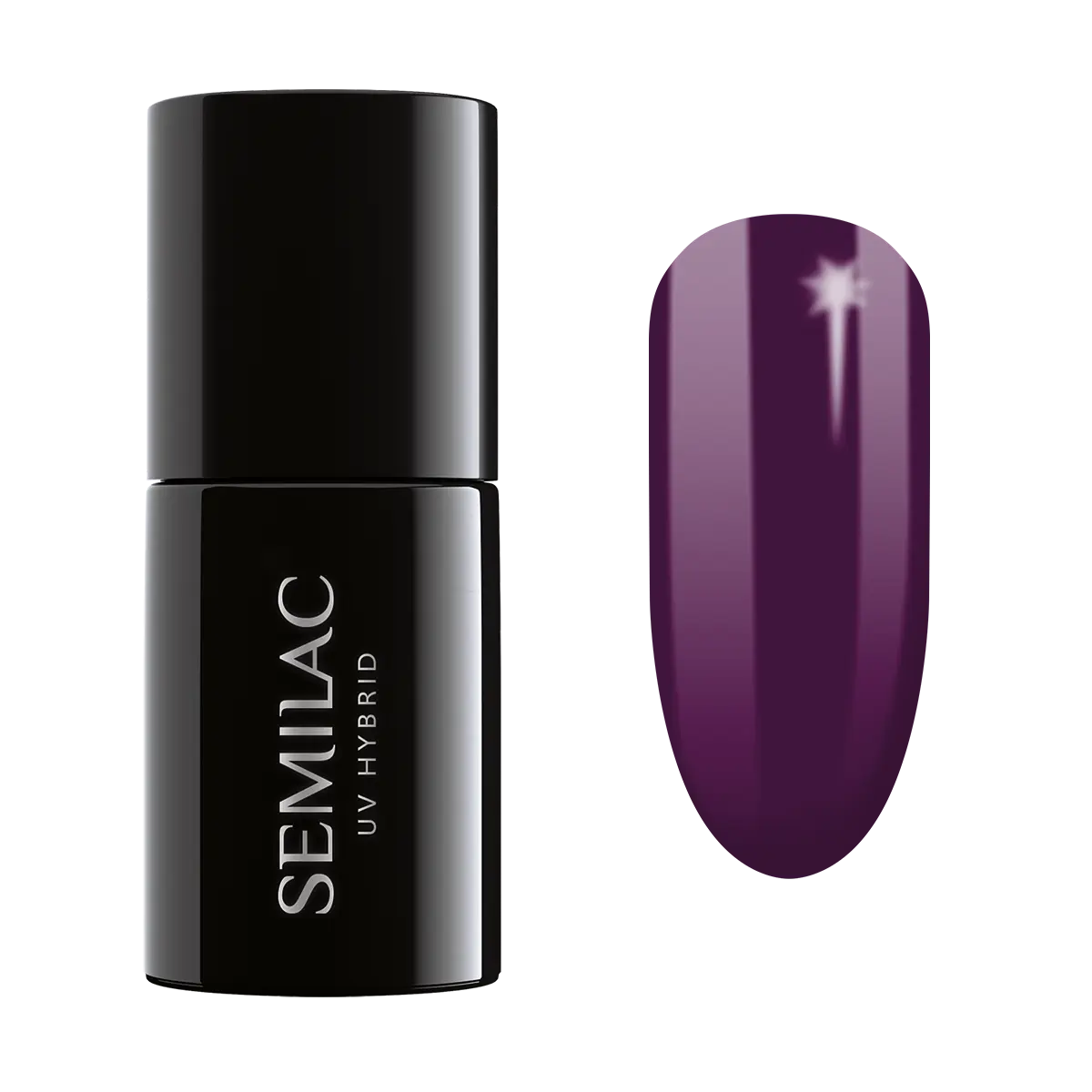 

Semilac UV Hybrid гибридный лак для ногтей, 015 Plum