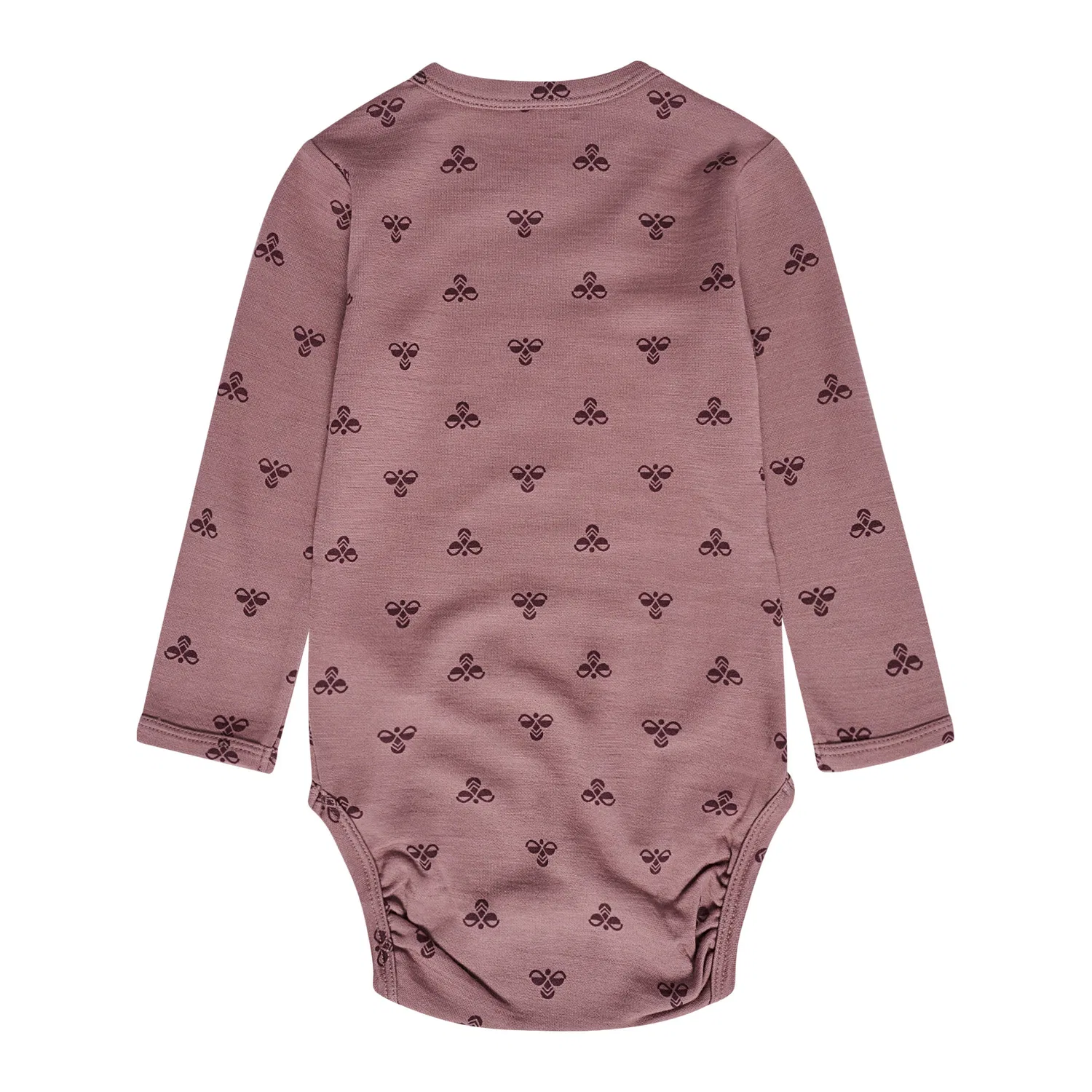 Детский боди с длинным рукавом hmlBAMBO Hummel, Violett Malvenfarben — фото 2
