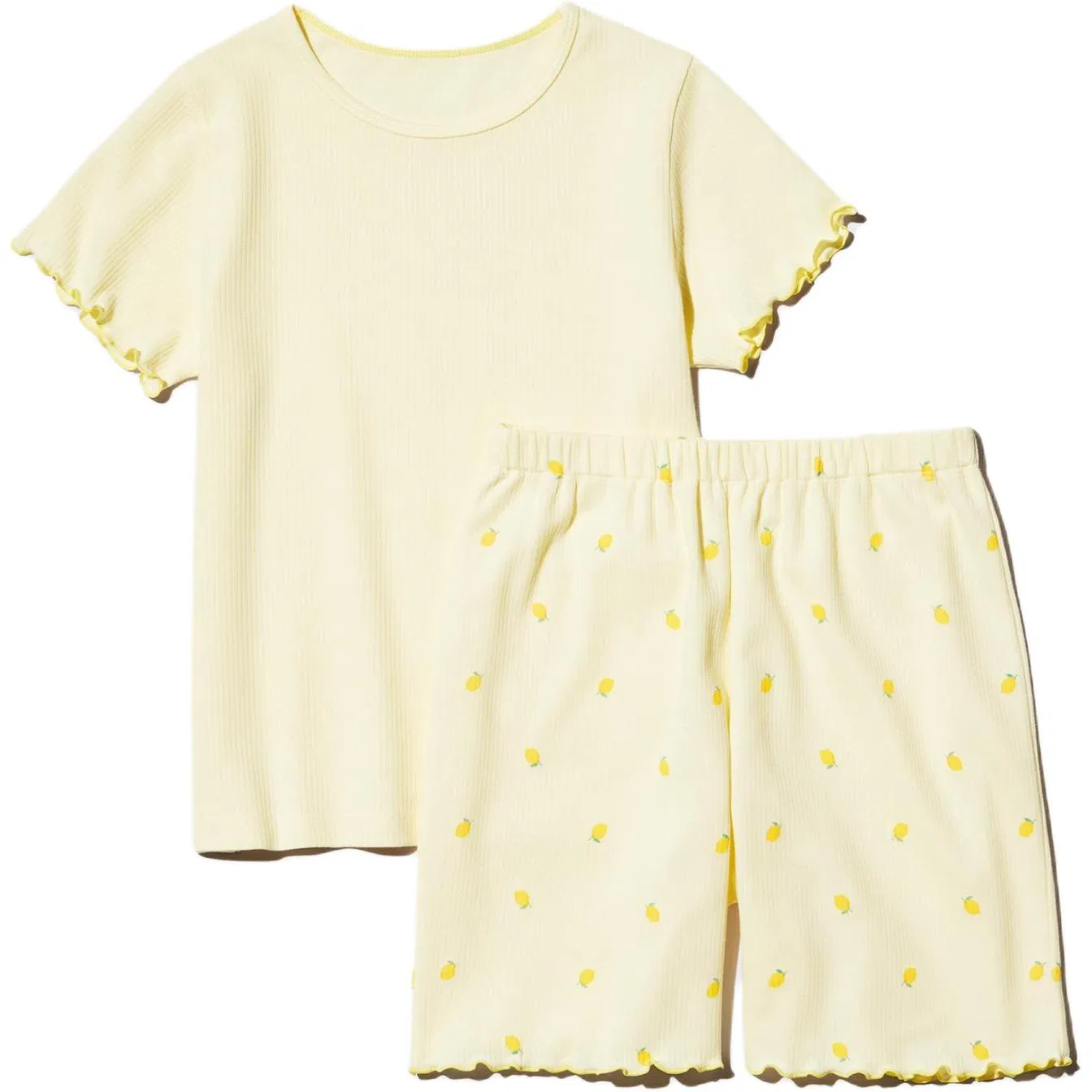 Детский комплект для отдыха Yellow Top + Yellow Shorts UNIQLO, Yellow Top + Yellow Shorts