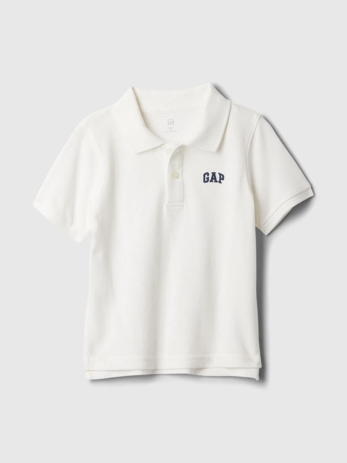 Поло Gap Logo Pique, белый