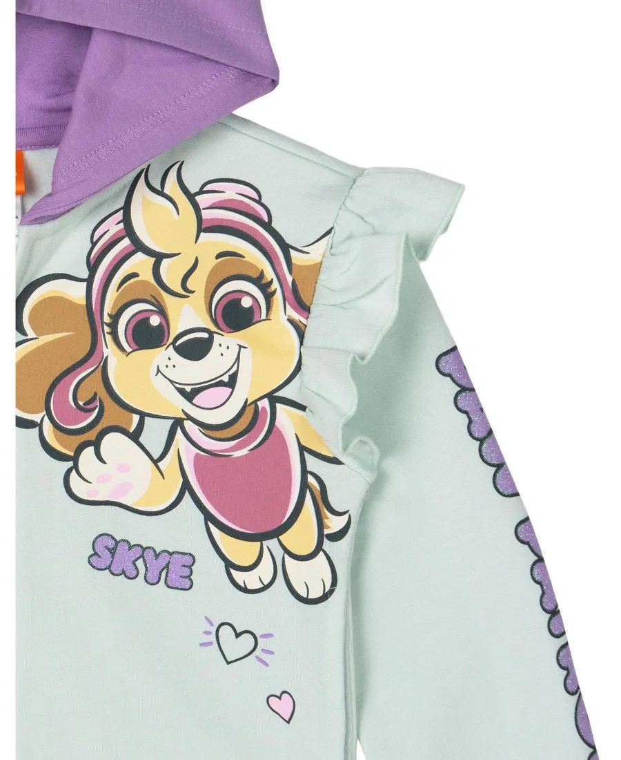 Детский флисовый худи на молнии с принтом Skye Everest Paw Patrol, Lilac — фото 3