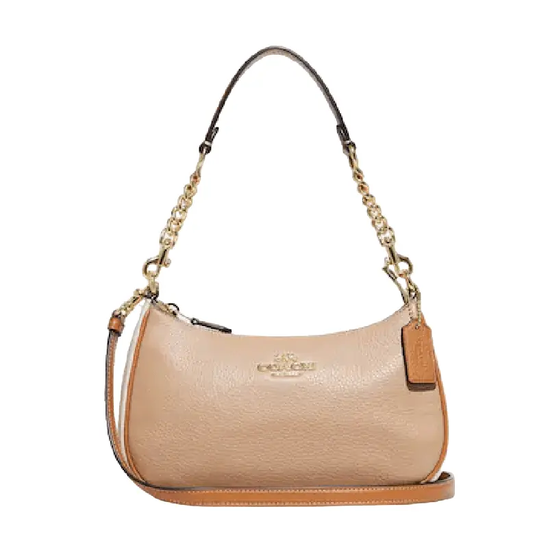 

Сумка Coach Teri Shoulder Bag In Colorblock, серо-коричневый