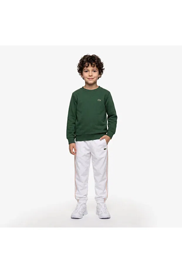 Детские свитшот для девочек с длинным рукавом Lacoste, 132-Green — фото 4
