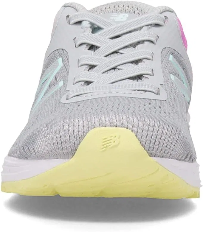 Детские кроссовки для девочек Fresh Foam Arishi V2 New Balance, Light Aluminum/Pink Lemonade — фото 4