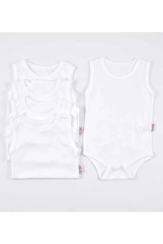 Детское боди для новорожденных с коротким рукавом Arelstore, White-Ecru