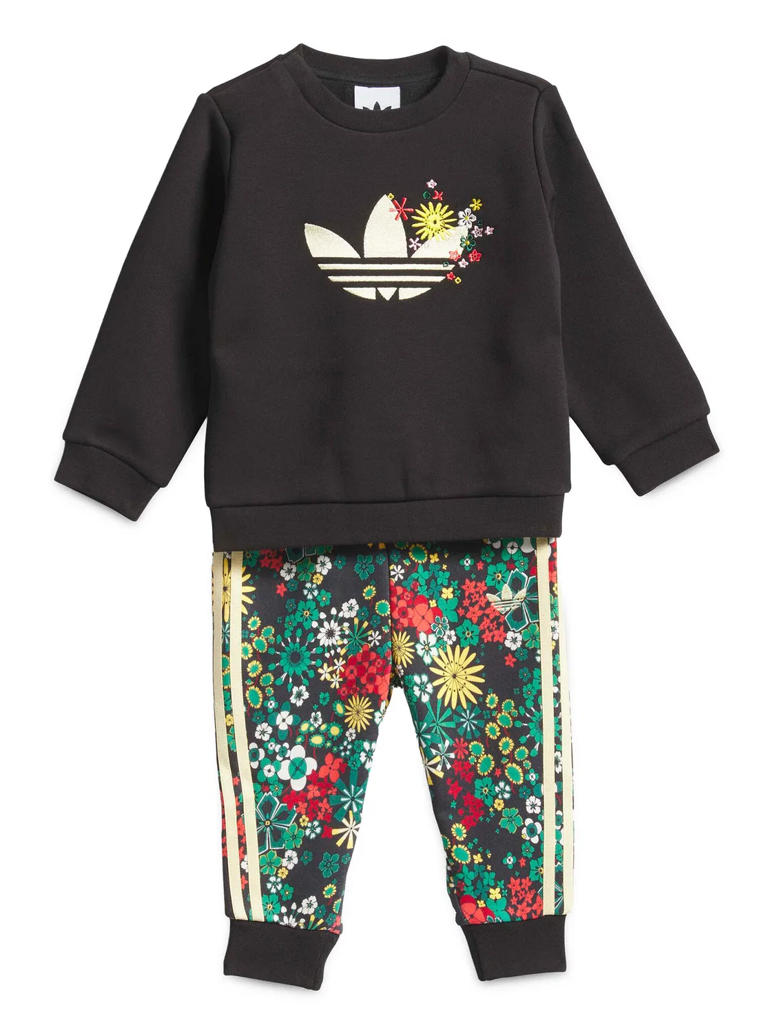 Спортивный костюм стандартного кроя для девочки Liberty London Adidas, черный