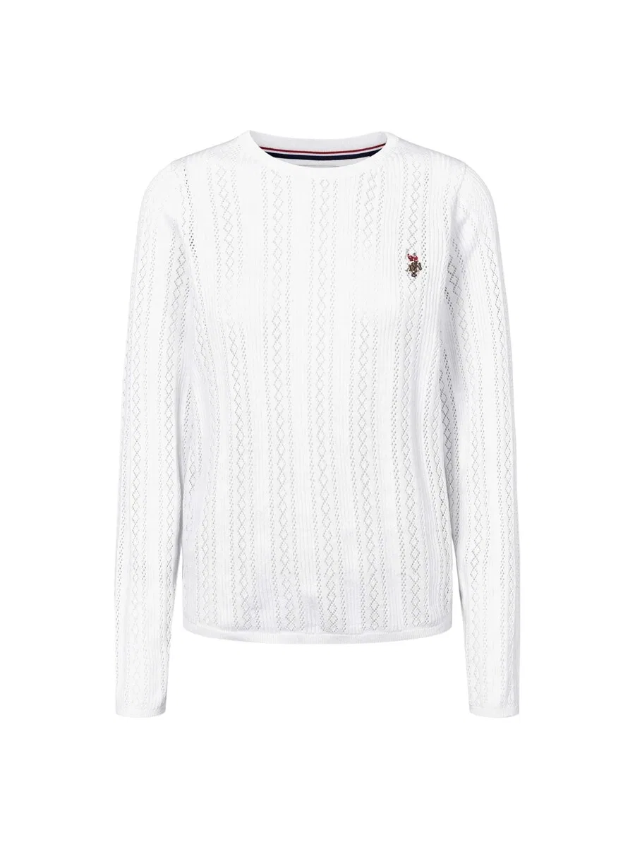 Свитер U.S. Polo Assn. 'UWMynthe' белого цвета