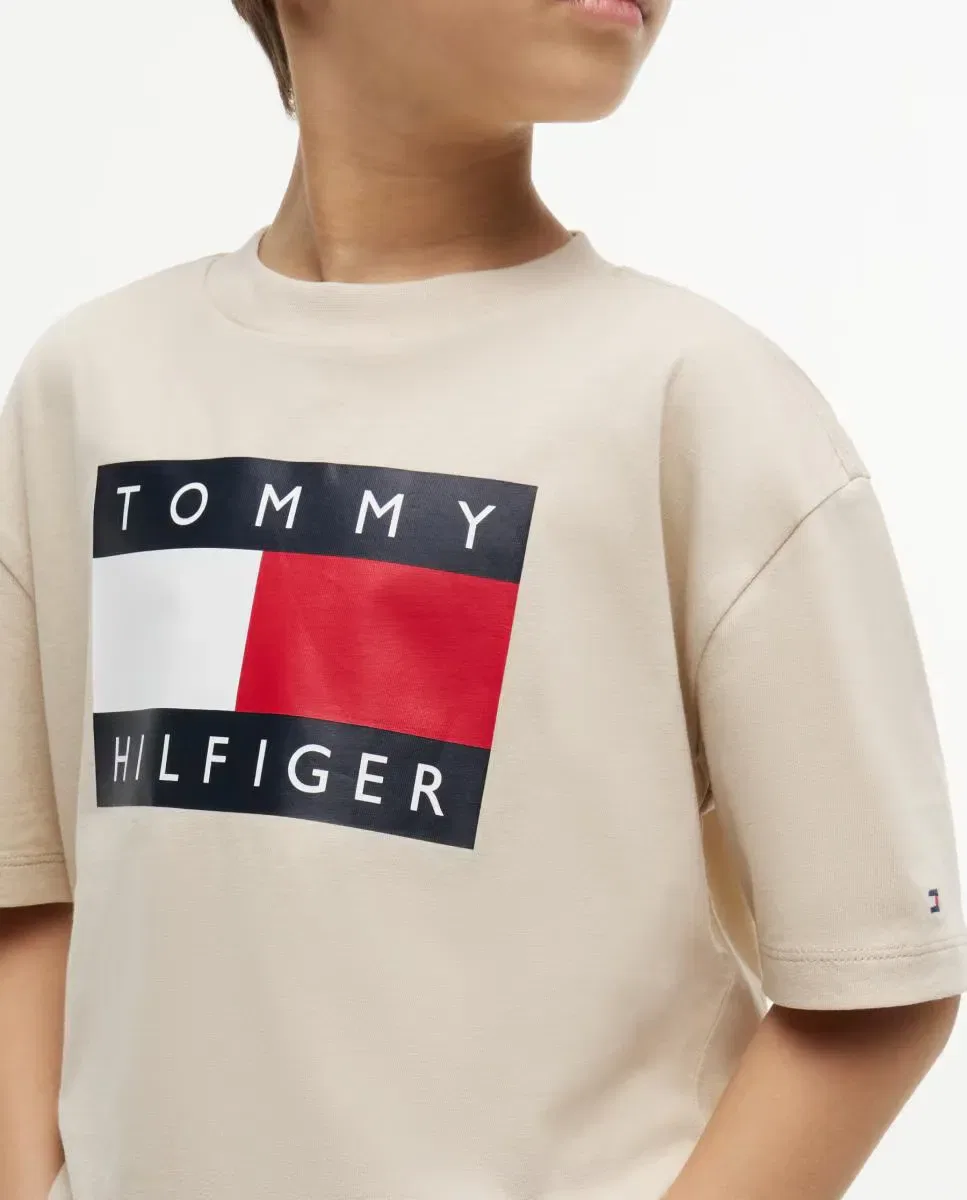 Детская футболка для мальчиков с принтом Tommy Hilfiger, Negro — фото 3