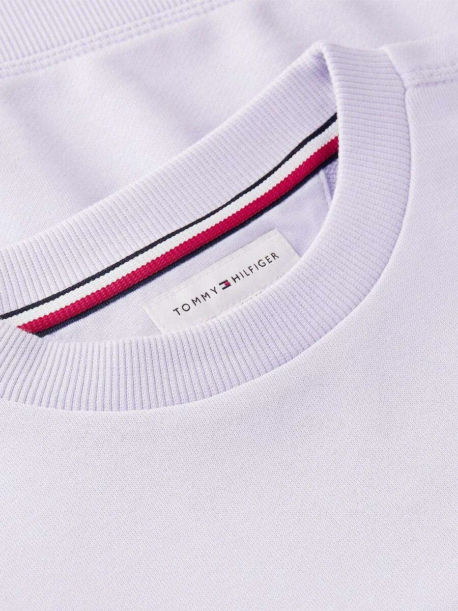 Толстовка TOMMY HILFIGER 'Heritage' светло-фиолетового цвета — фото 4