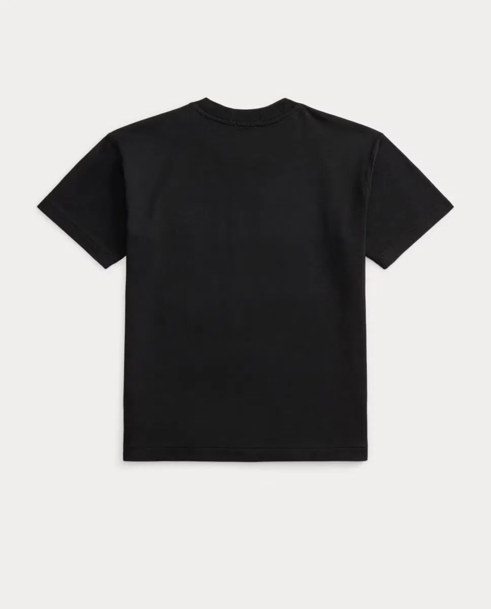 Детская футболка, Oversized Logotipo Universitario, Polo Ralph Lauren, черный — фото 2