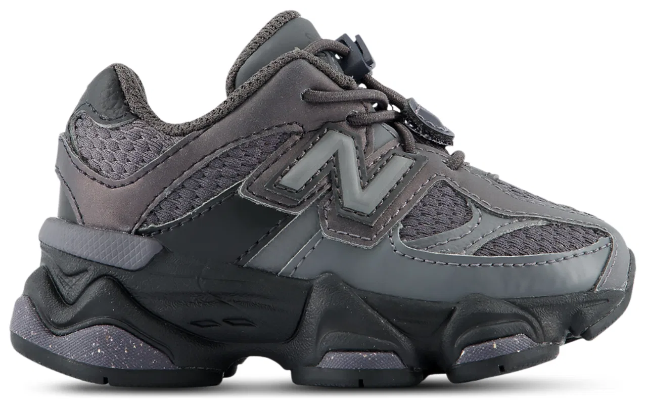 Детские кроссовки для мальчиков с амортизацией ABZORB New Balance 9060, Black Reflect/Grey
