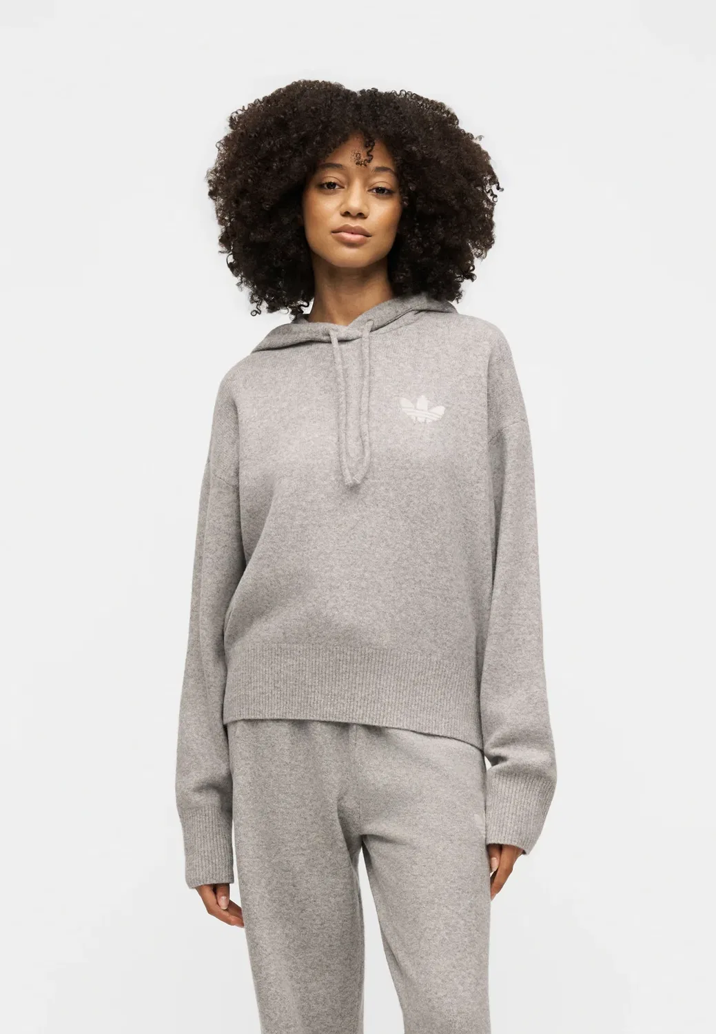 Вязаный трикотаж Adidas Originals, Medium Grey Heather