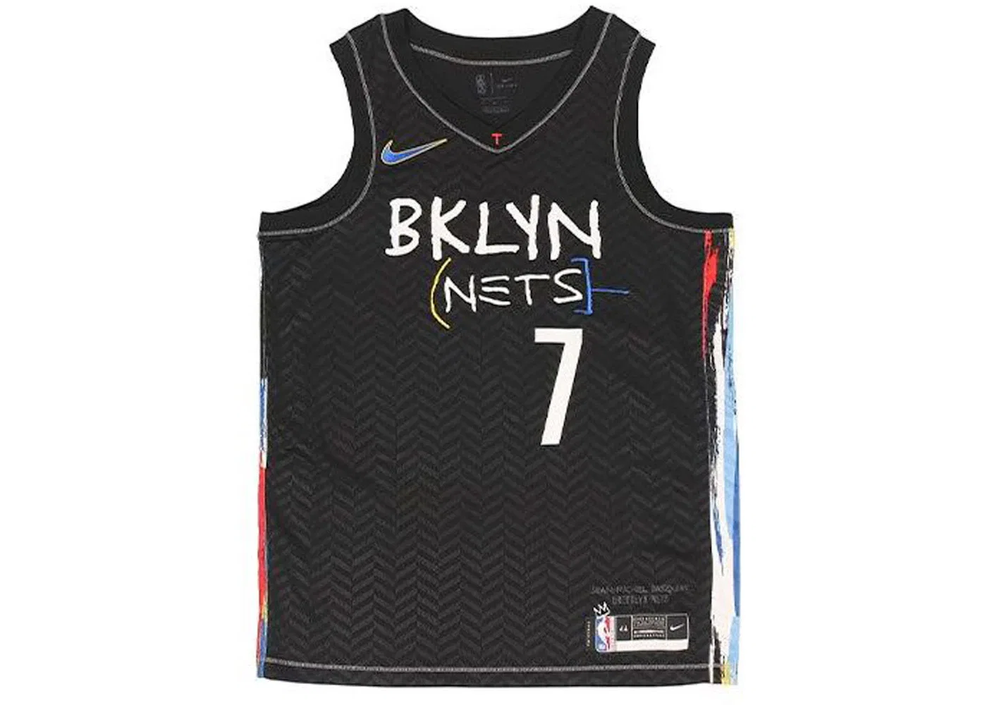 Мужская джерси с принтом Nike NBA Brooklyn Nets Durant City Edition Jersey, Black