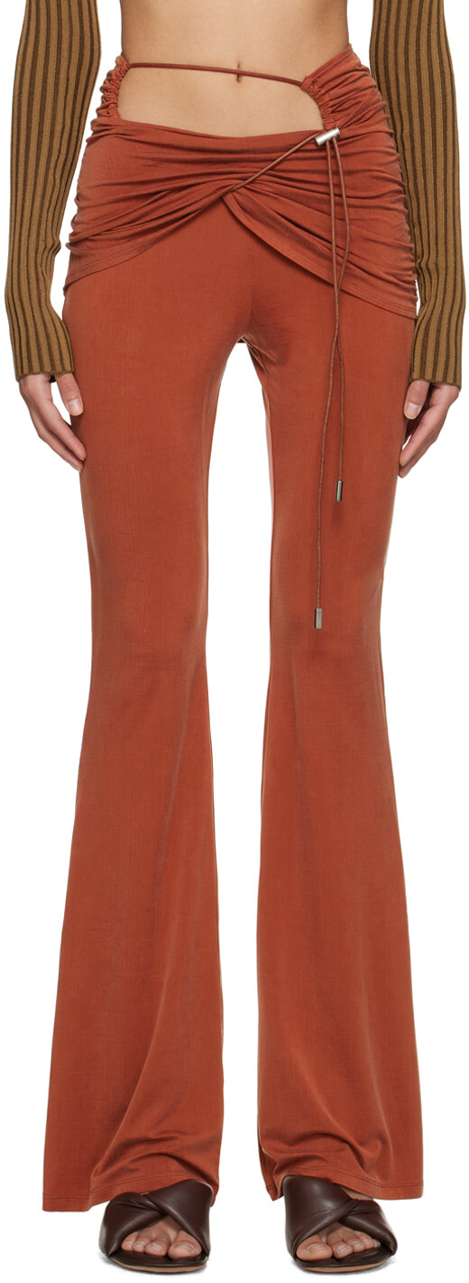 

Оранжевые леггинсы Le Raphia 'Le Pantalon Espelho' Jacquemus