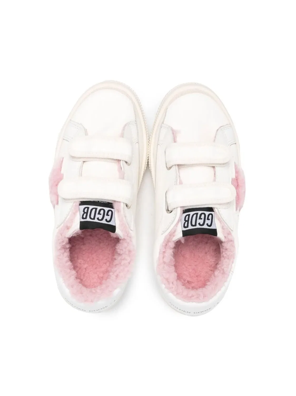 Кроссовки из шерлинга с звездным патчем Golden Goose, белый — фото 2