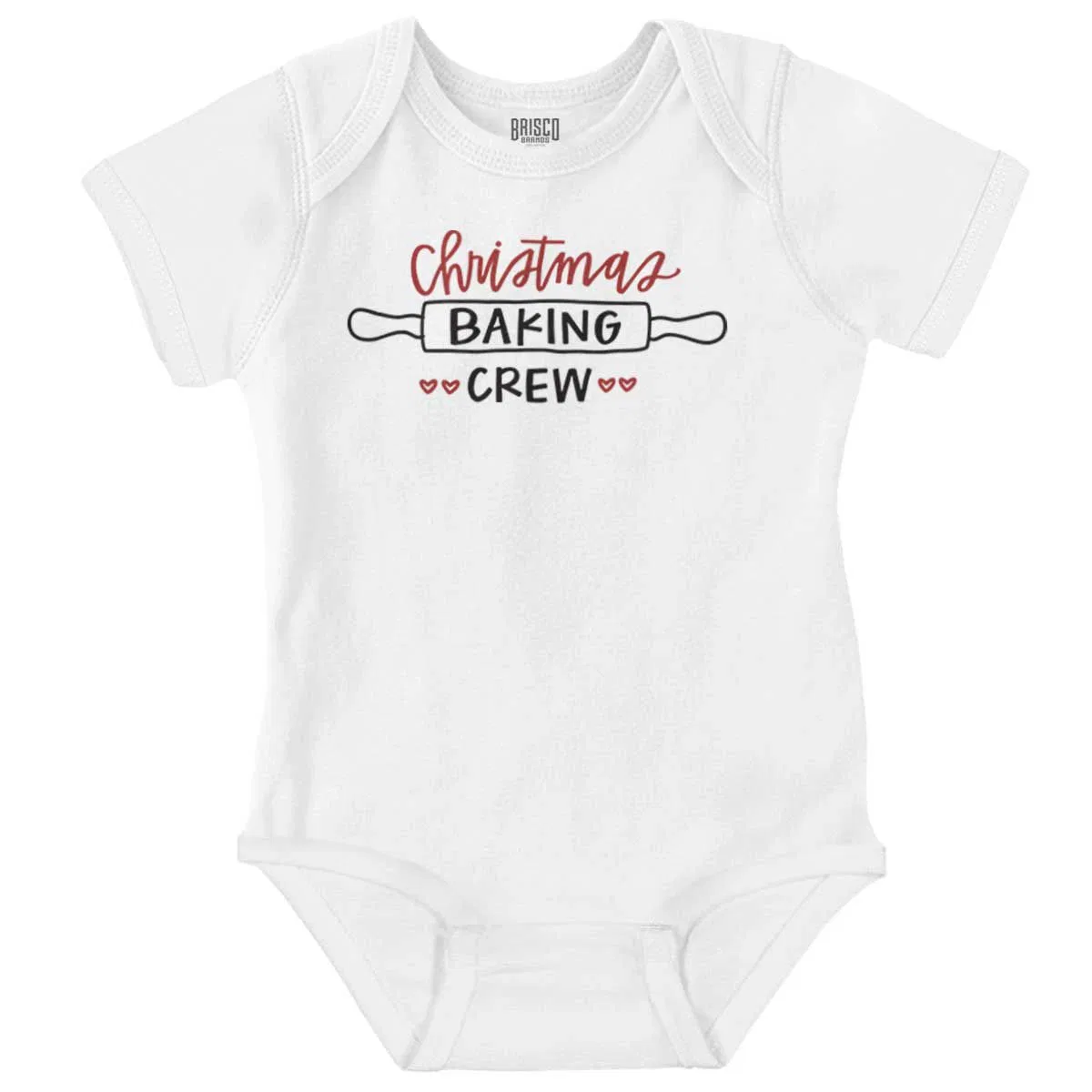 Детское боди-комбинезон с длинным рукавом Christmas Baking Crew Brisco Brands, White