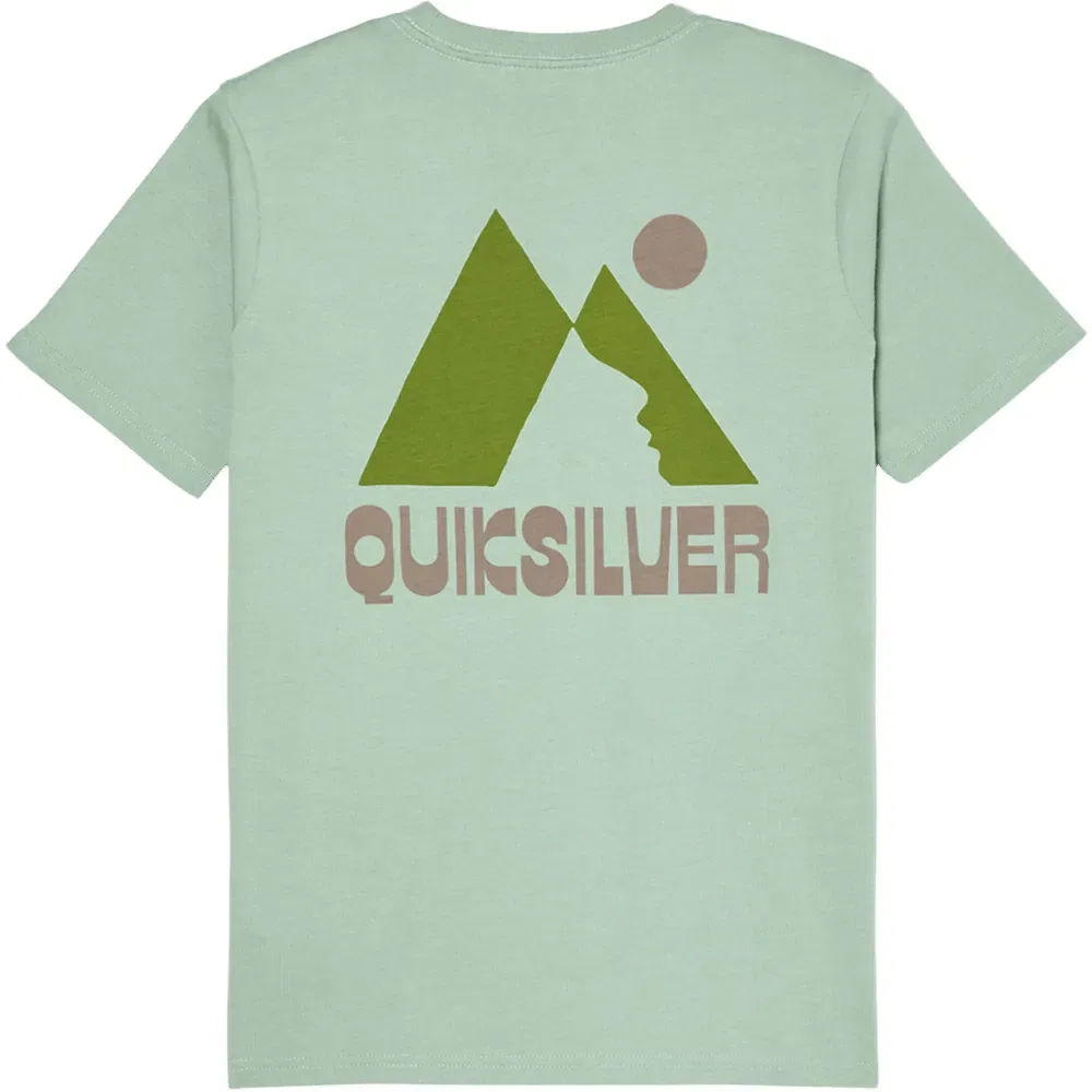 Детская футболка с коротким рукавом Quiksilver Peak, Green — фото 2