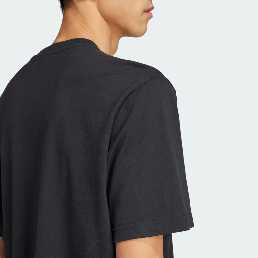 Футболка с принтом Skeleton Trefoil Tee adidas, Черный — фото 4