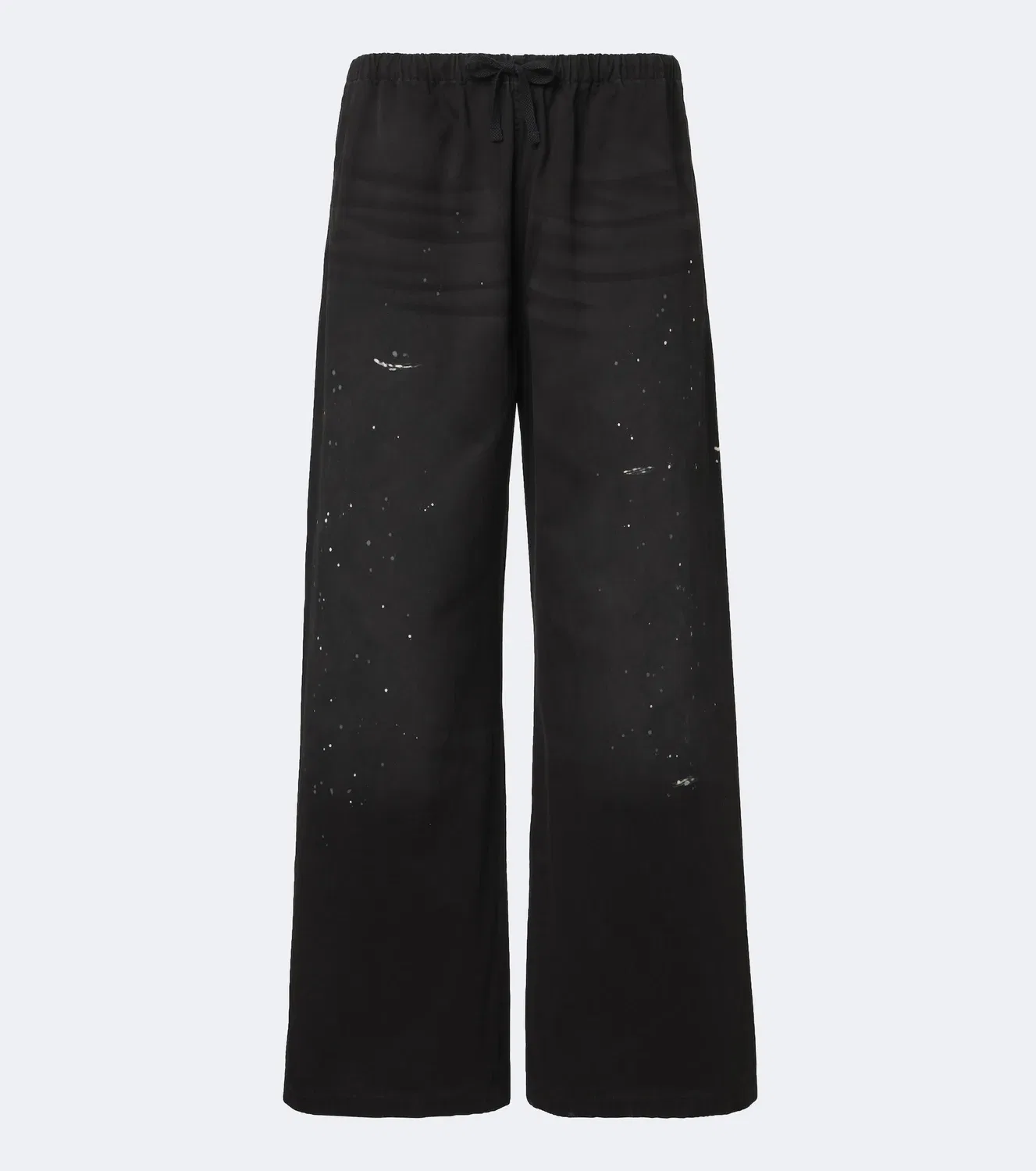 Прямые брюки хлопковые Acne Studios, черный