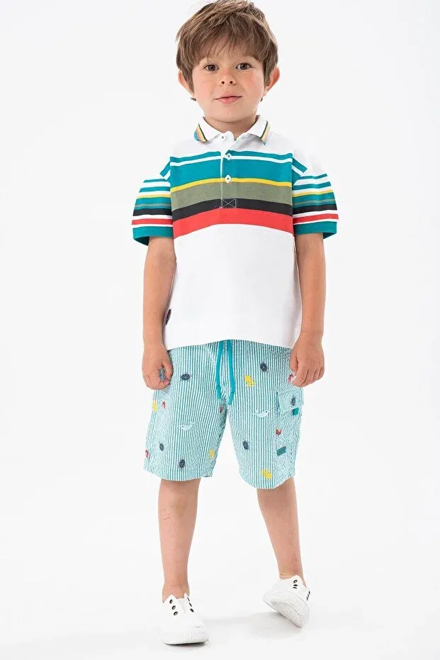 Детская футболка с коротким рукавом Boboli, Multicolor