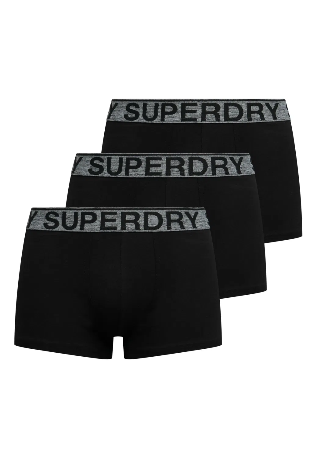 Мужские боксеры из 3 штук Superdry, Triple Black/Grey