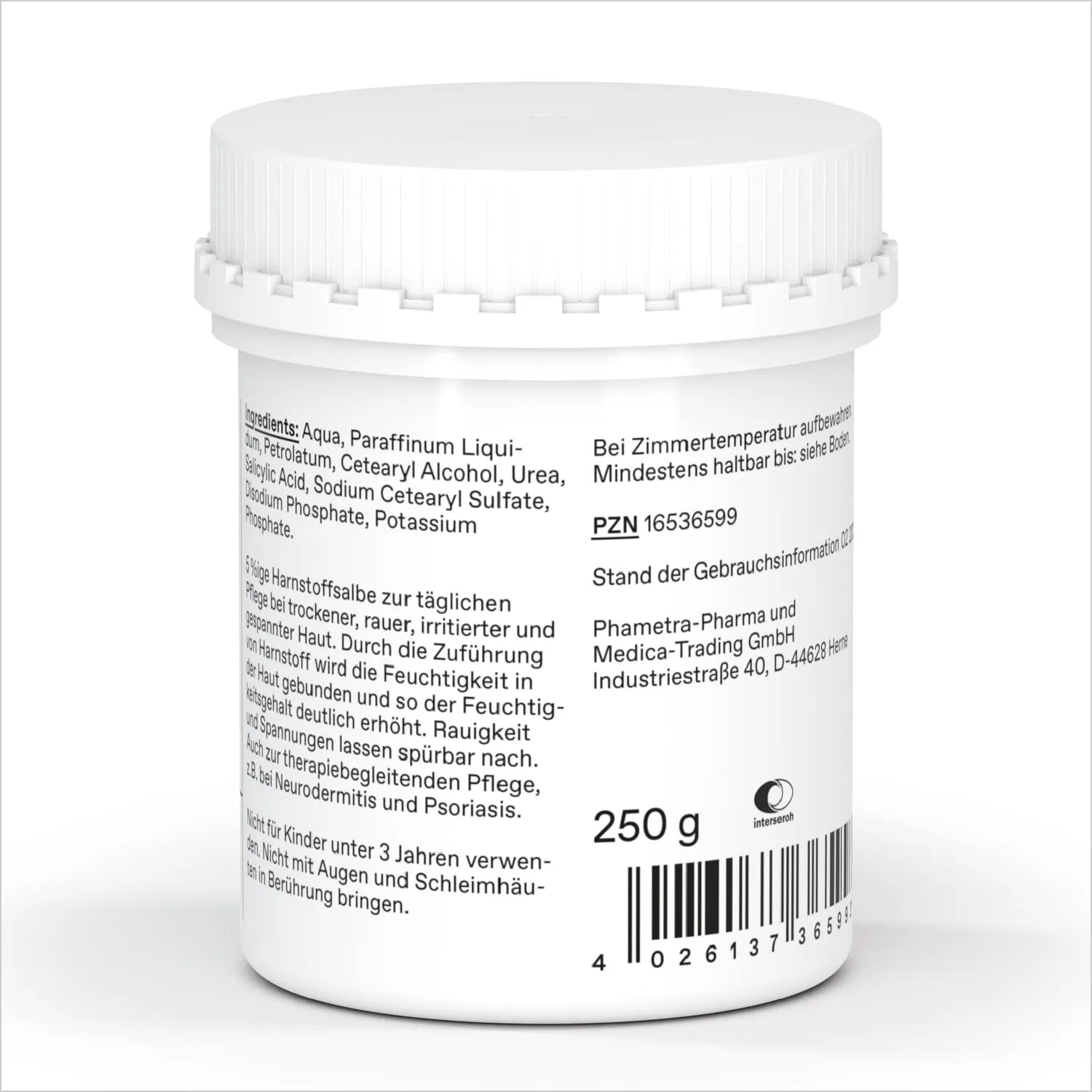 Мазь с мочевиной Phametra Urea 5%, медицинский уход, 250 г Phametra — фото 2
