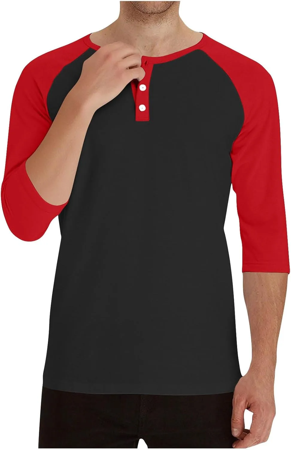 Футболка с 3/4 рукавом мужская Color Block Baseball Tee — фото 2