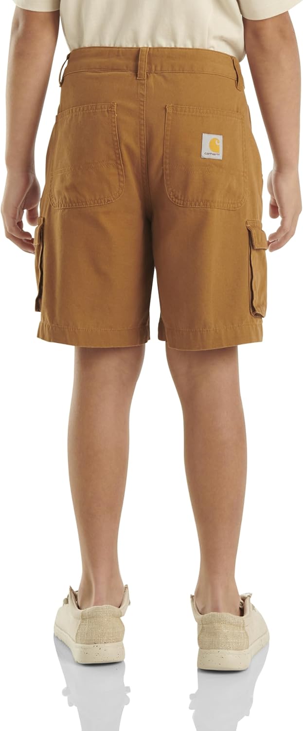 Детские рабочие шорты Carhartt CH8320 Canvas Cargo для мальчиков, Carhartt Brown — фото 2
